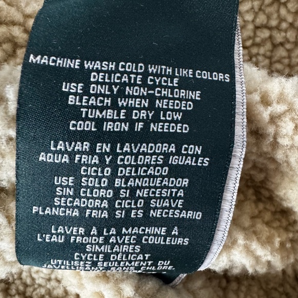 GH Bass & Co Jacket Mens LRG Sherpa Lined Brown Duck Canvas Hooded Coat Workwear - Picture 7 of 15